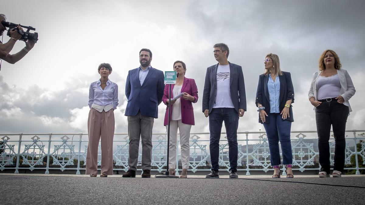 Presentación de la plancha de EH Bildu para el Congreso por Gipuzkoa para las elecciones del próximo 23J