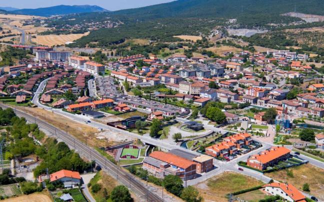 Panorámica de Nanclares, la localidad de mayor número de habitantes del municipio de Iruña Oka