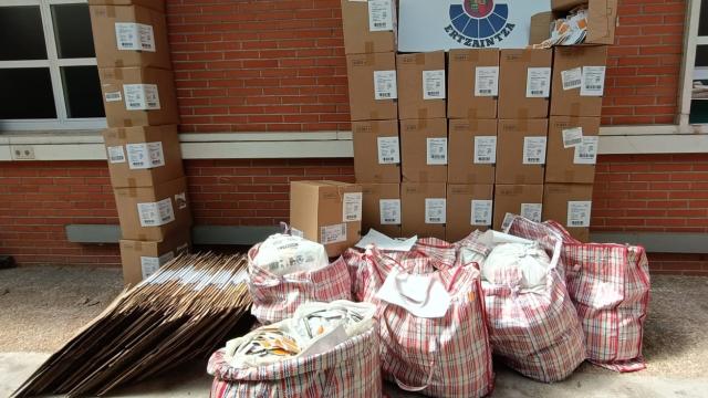 Medicamentos incautados en la operación, en una imagen cedida por la Ertzaintza