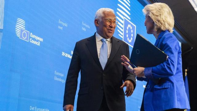 Antonio Costa y Ursula von der Leyen.