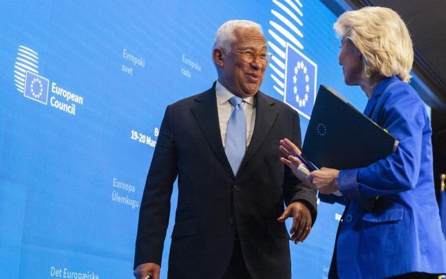 Antonio Costa y Ursula von der Leyen.