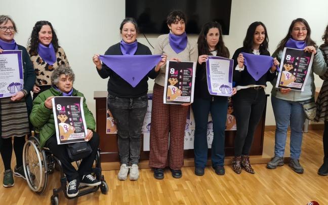 Algunas de las integrantes de la Coordinadora Feminista durante la presentación Algunas de las integrantes de la Coordinadora Feminista durante la presentación