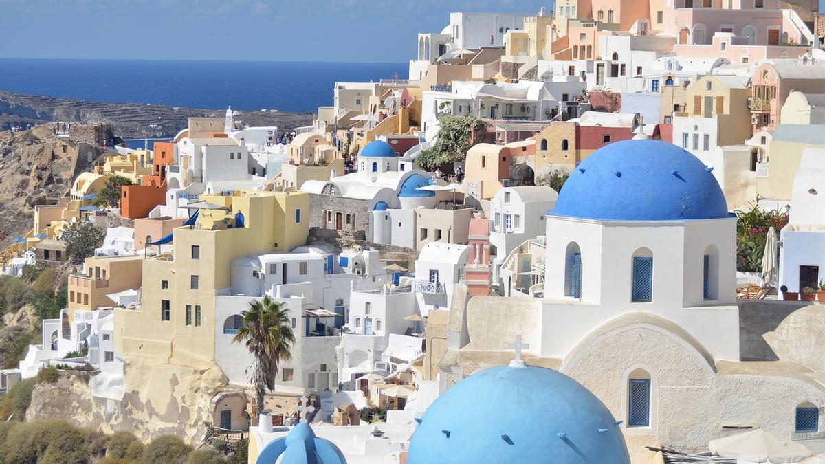 Calles de la isla griega de Santorini