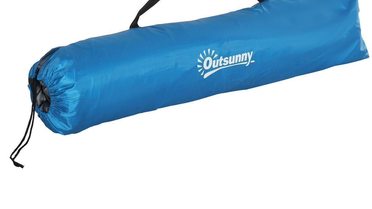 La tienda de playa Outsunny de Decathlon, sin desplegar