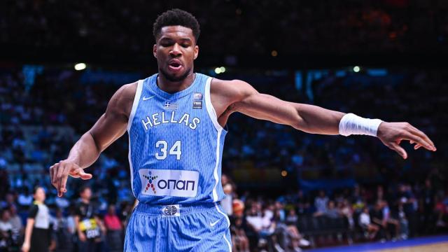 Giannis Antetokounmpo en los Juegos Olímpicos de París en 2024.