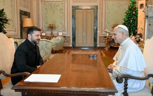 El Papa recibe en audiencia al presidente de Ucrania, Volodimir Zelenski.