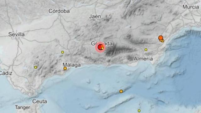 Lugar del terremoto.