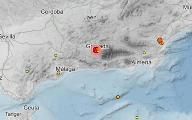 Lugar del terremoto.