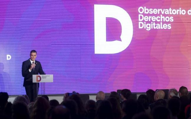 Sánchez clausura la presentación del Observatorio de Derechos Digitales.