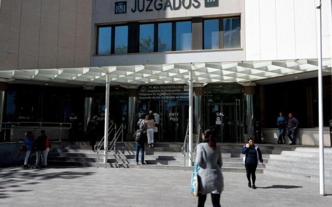 Entrada a los Juzgados de Plaza de Castilla en Madrid
