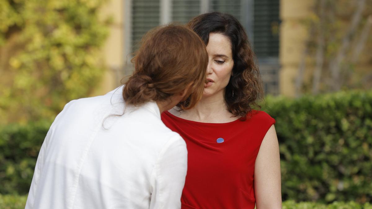 Mónica García e Isabel Díaz Ayuso durante su encontronazo en la Conferencia de Presidentes.