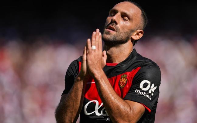 Vedat Muriqi, delantero de un Mallorca que tiene muy complicado eludir el descenso en la última jornada.