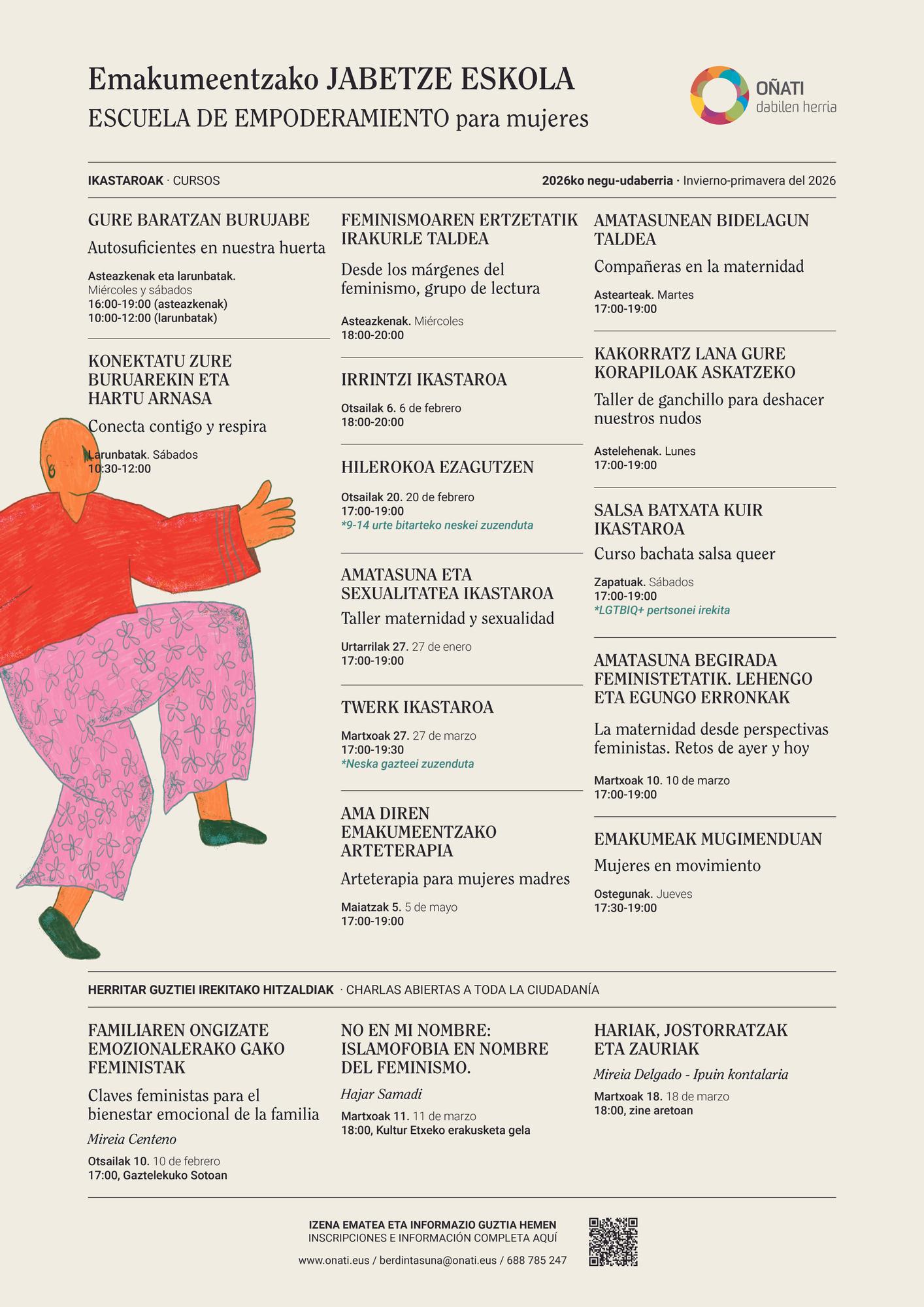 Programación completa de Jabetze Eskola.