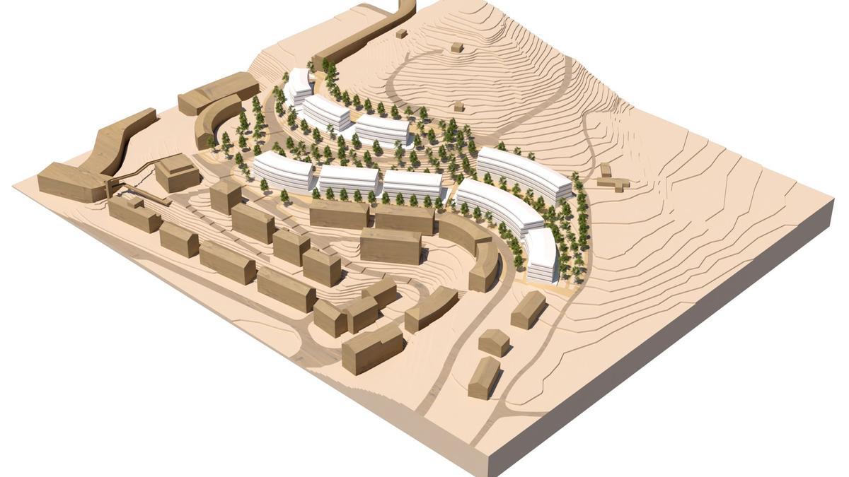 Maqueta Potzuaga Gaina en Getaria.