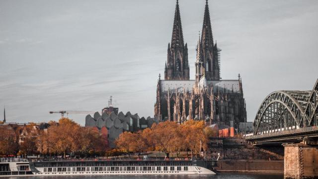 Vista aérea de Frankfurt (Alemania).