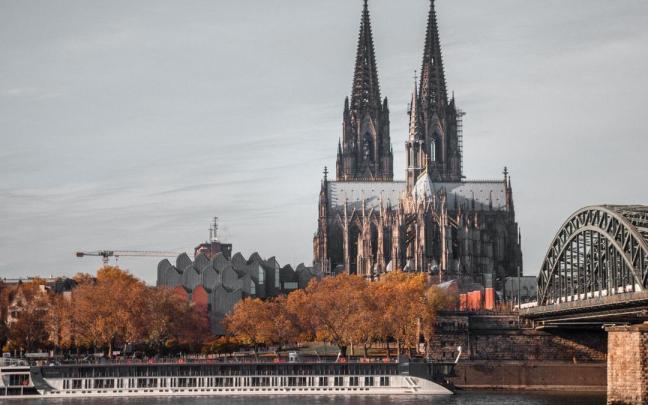 Vista aérea de Frankfurt (Alemania).