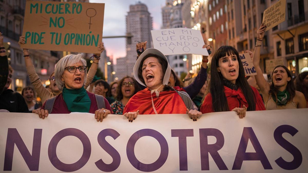 Una manifestación celebrada el pasado mes de septiembre en Madrid por el derecho al aborto seguro.