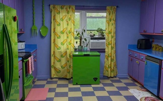 Imagen de la cocina basada en la cocina de 'Los Simpson'