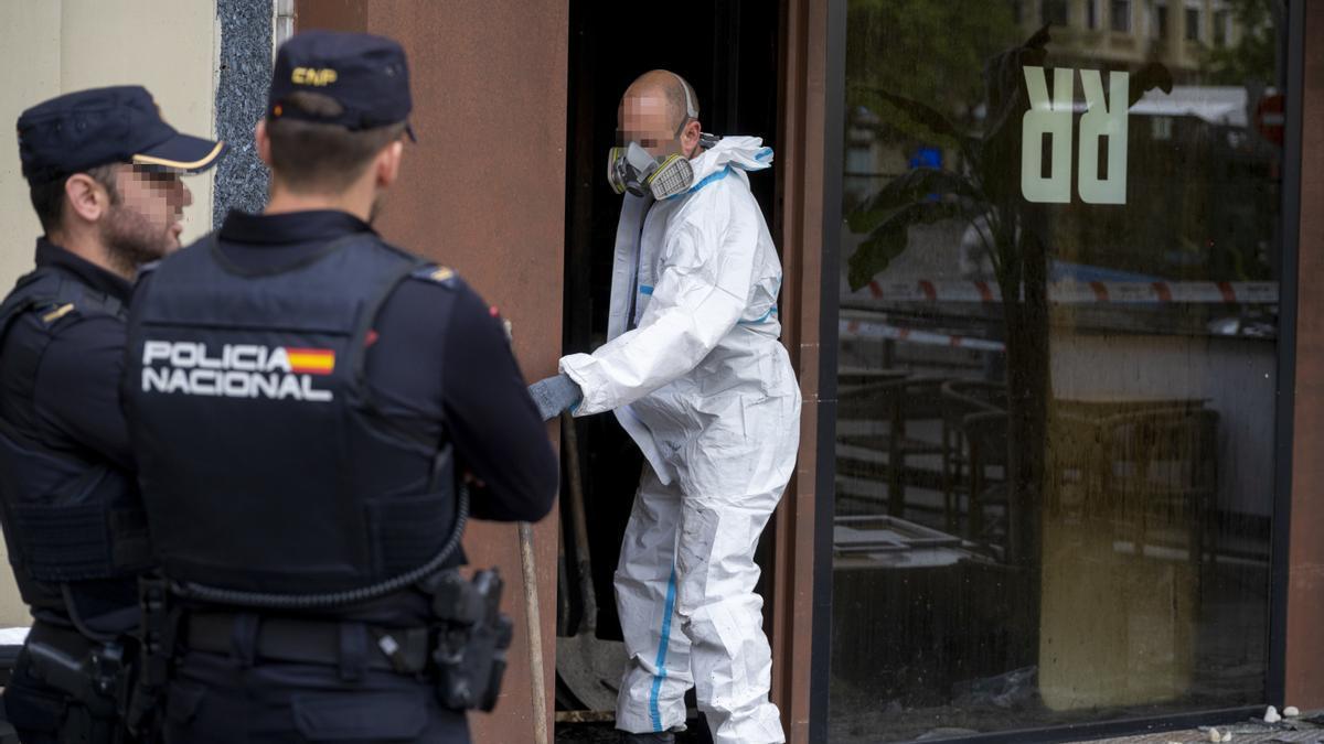 El incendió se desató en el restaurante italiano Burro Canaglia de Madrid.