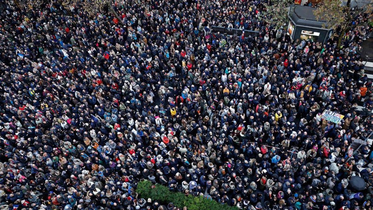 Imagen de archivo de una manifestación en Francia.