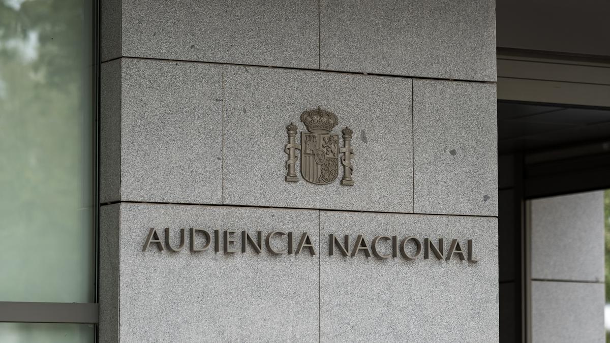 Imagen de la fachada de la Audiencia Nacional.