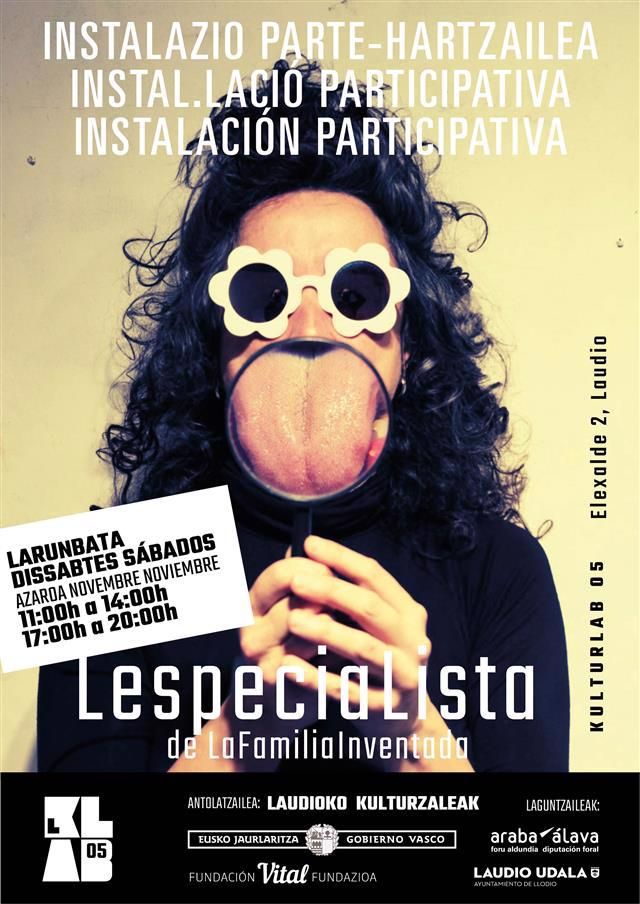 Cartel de la performance Lespecialista de La Familia Inventada