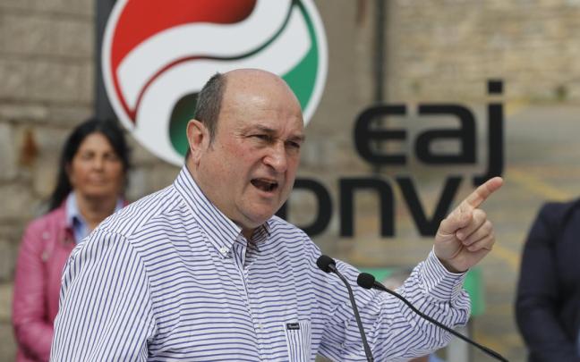 Andoni Ortuzar, en el acto en el que ha participado este sábado. Andoni Ortuzar, en el acto en el que ha participado este sábado.