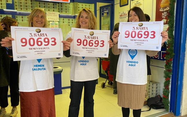 Zumaia reparte 500.000 euros del tercer premio