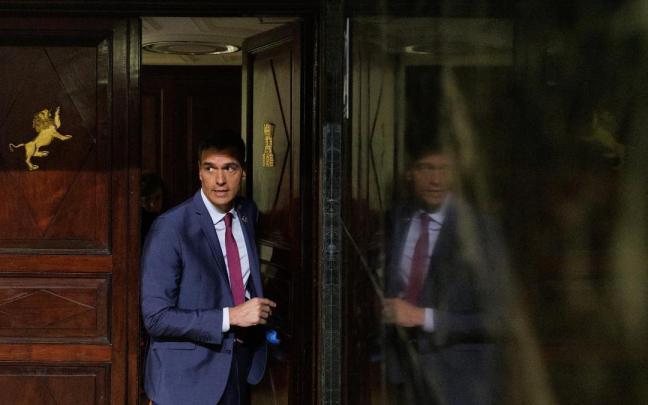 Pedro Sánchez durante una sesión plenaria en el Congreso de los Diputados.