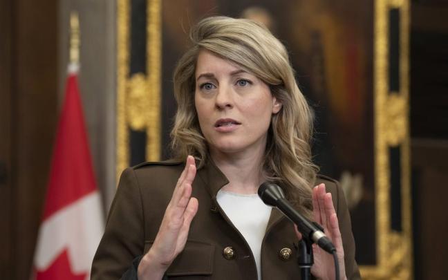 La ministra de Asuntos Exteriores canadiense, Mélanie Joly, en una foto de archivo.