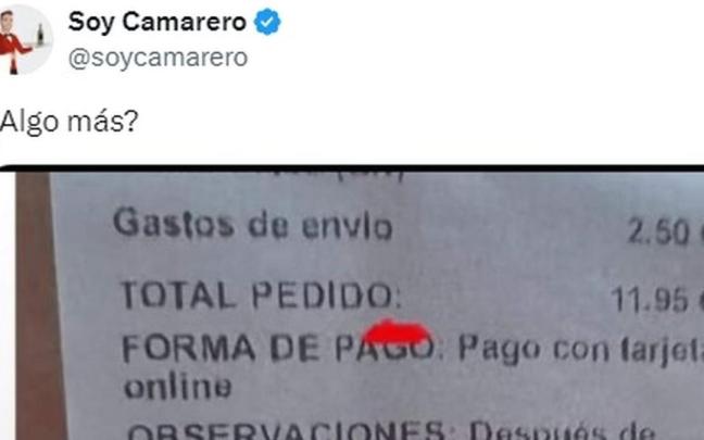 El comienzo del post. / X (@soycamarero) El comienzo del post.