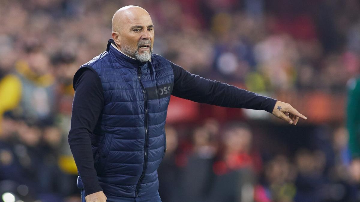 El entrenador Jorge Sampaoli.