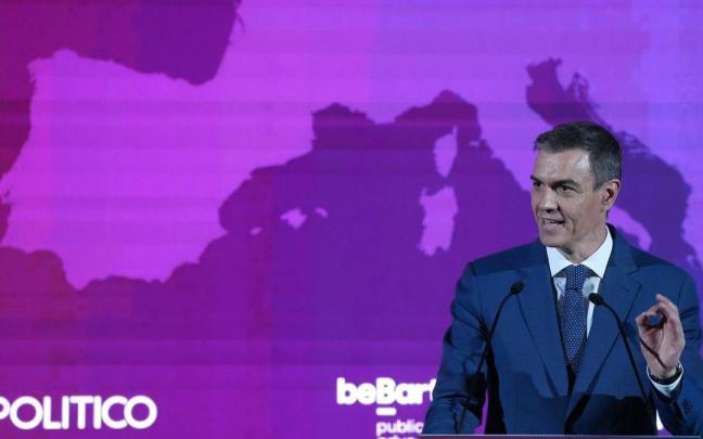 El presidente del Gobierno español, Pedro Sánchez, interviene durante el European Pulse Forum 2026.