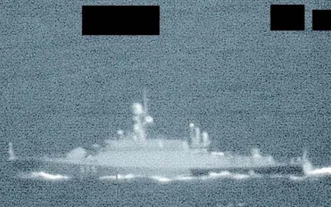 Imagen compartida por la Royal Navy (Marina Real) del Reino Unido