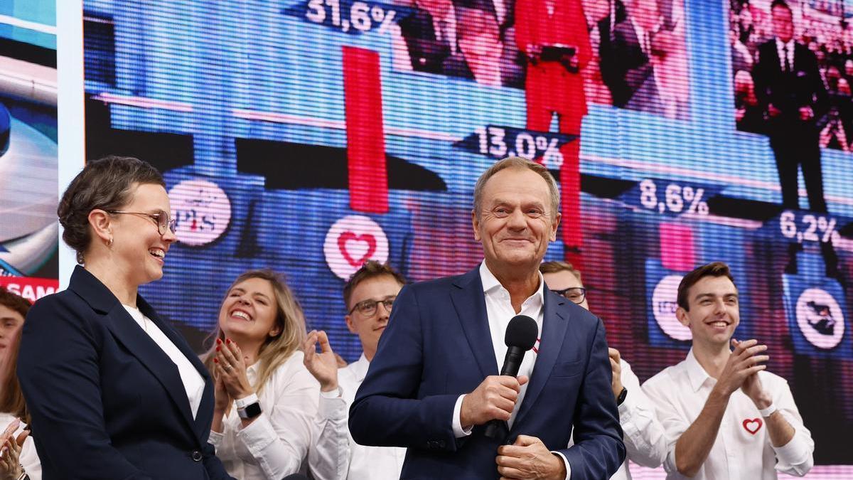 El ex primer ministro polaco y ex presidente del Consejo Europeo, Donald Tusk, encabeza la coalición liberal proeuropea que puede desbancar a Mateusz Morawiecki del ejecutivo polaco.