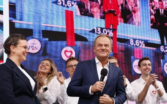 El ex primer ministro polaco y ex presidente del Consejo Europeo, Donald Tusk, encabeza la coalición liberal proeuropea que puede desbancar a Mateusz Morawiecki del ejecutivo polaco.
