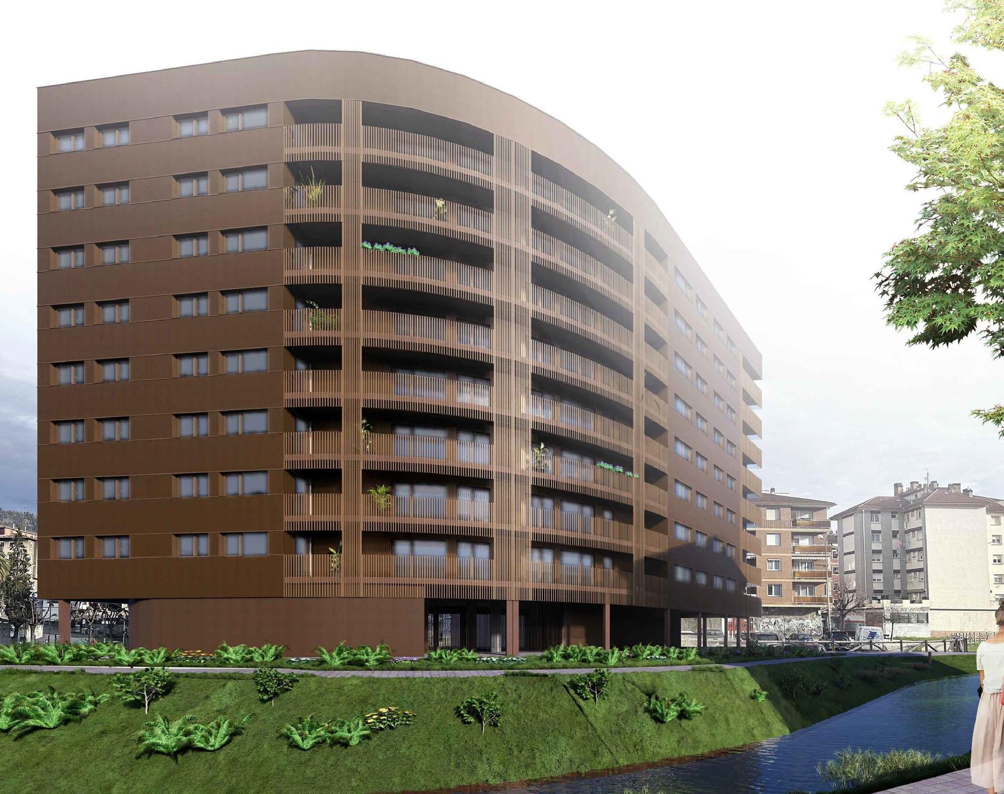 Infografia de la promocion de 64 VPO de Llodio