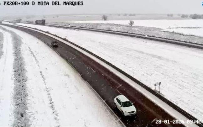 La borrasca Kristin cubra de nieve la Península