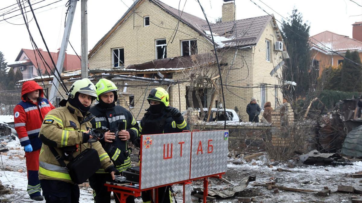 Ataque reciente sobre Kiev.