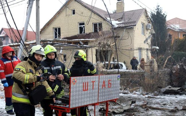 Ataque reciente sobre Kiev.
