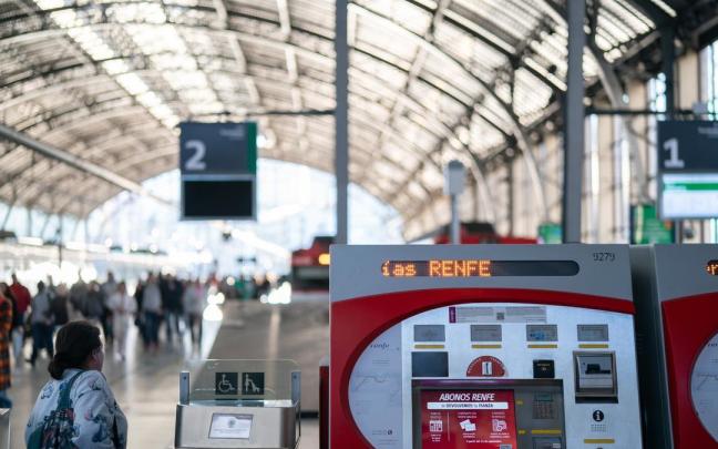 Andenes de Cercanías de la Estación de Abando-Indalecio Prieto