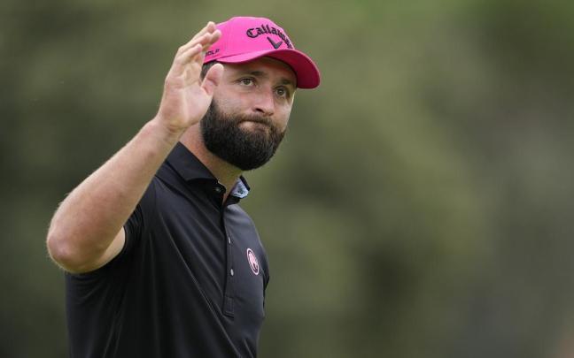 Jon Rahm tocado tras su papel en el Masters de Augusta.