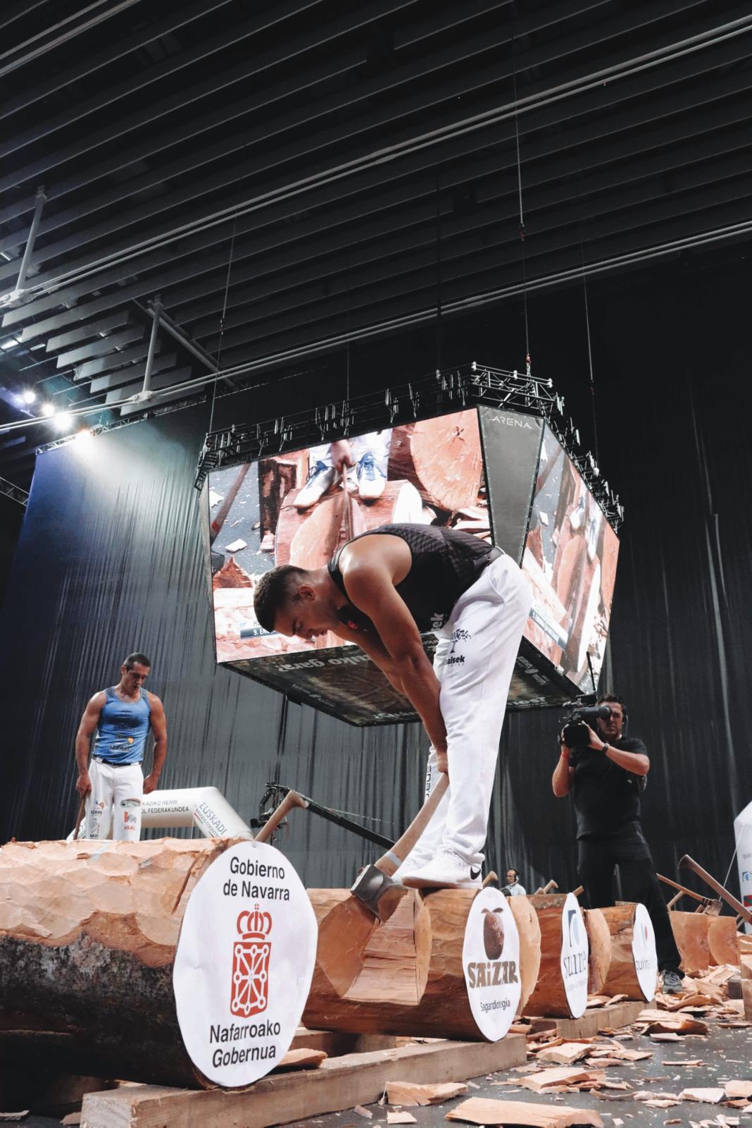 El aizkolari Iker Vicente