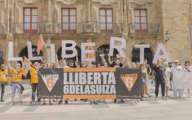 Concentración en Gijón para reclamar el indulto de Las Seis de La Suiza