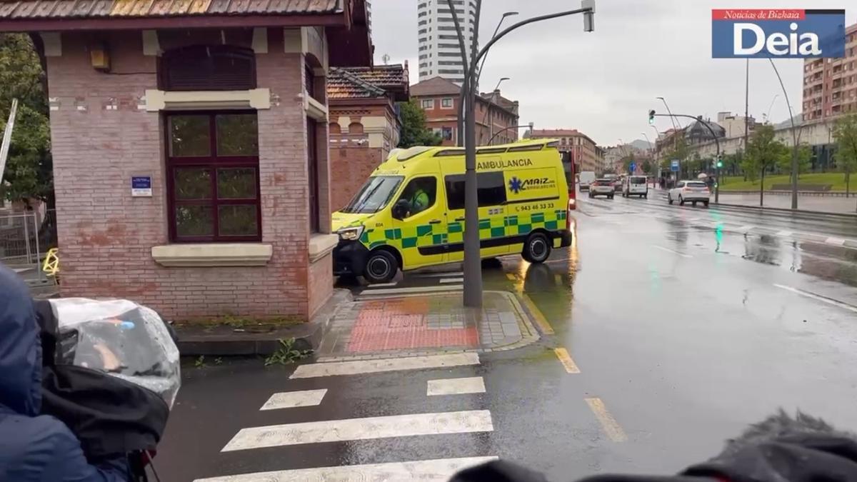 Araceli Tamayo llegaba en ambulancia al Hospital de Basurto