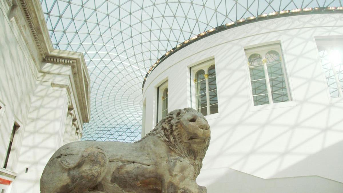 Interior del Museo Británico de Londres.