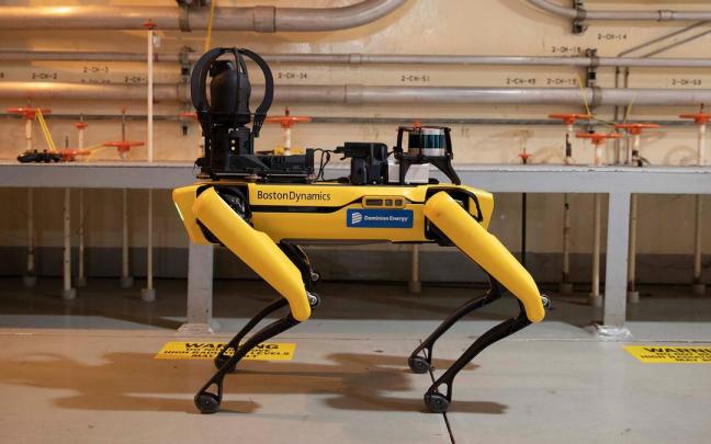 El perro robot que se usará en Los Ángeles. El perro robot que se usará en Los Ángeles.