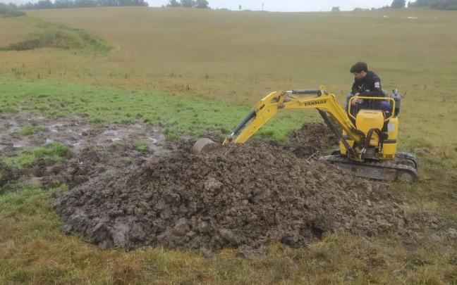 Ejecución de obras de mejora en barrios rurales.