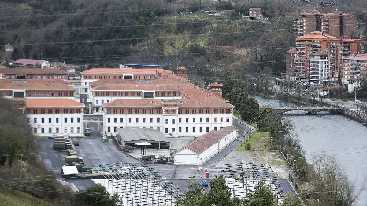 Vista de los cuarteles de Loiola, que se asientan sobre 17,5 hectáreas.