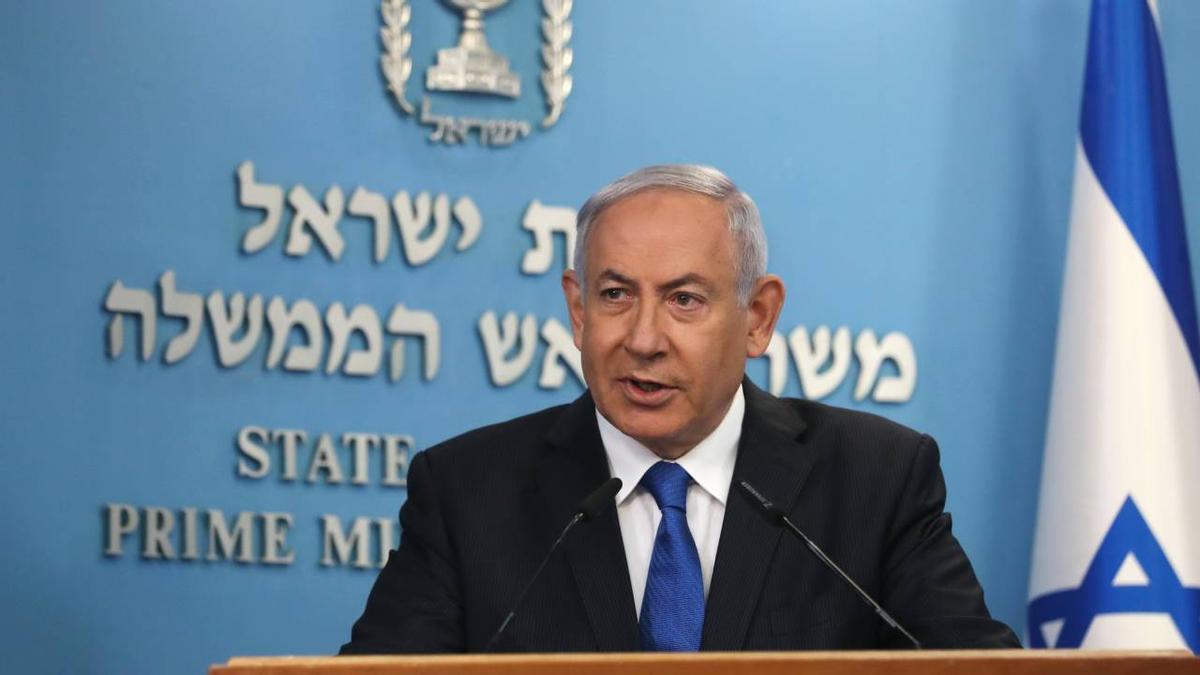 Primer ministro israelí, Benjamín Netanyahu.